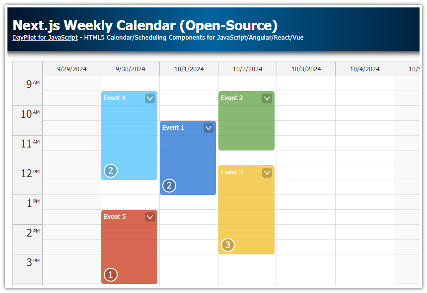 Next.js Weekly Calendar (Open Source)
